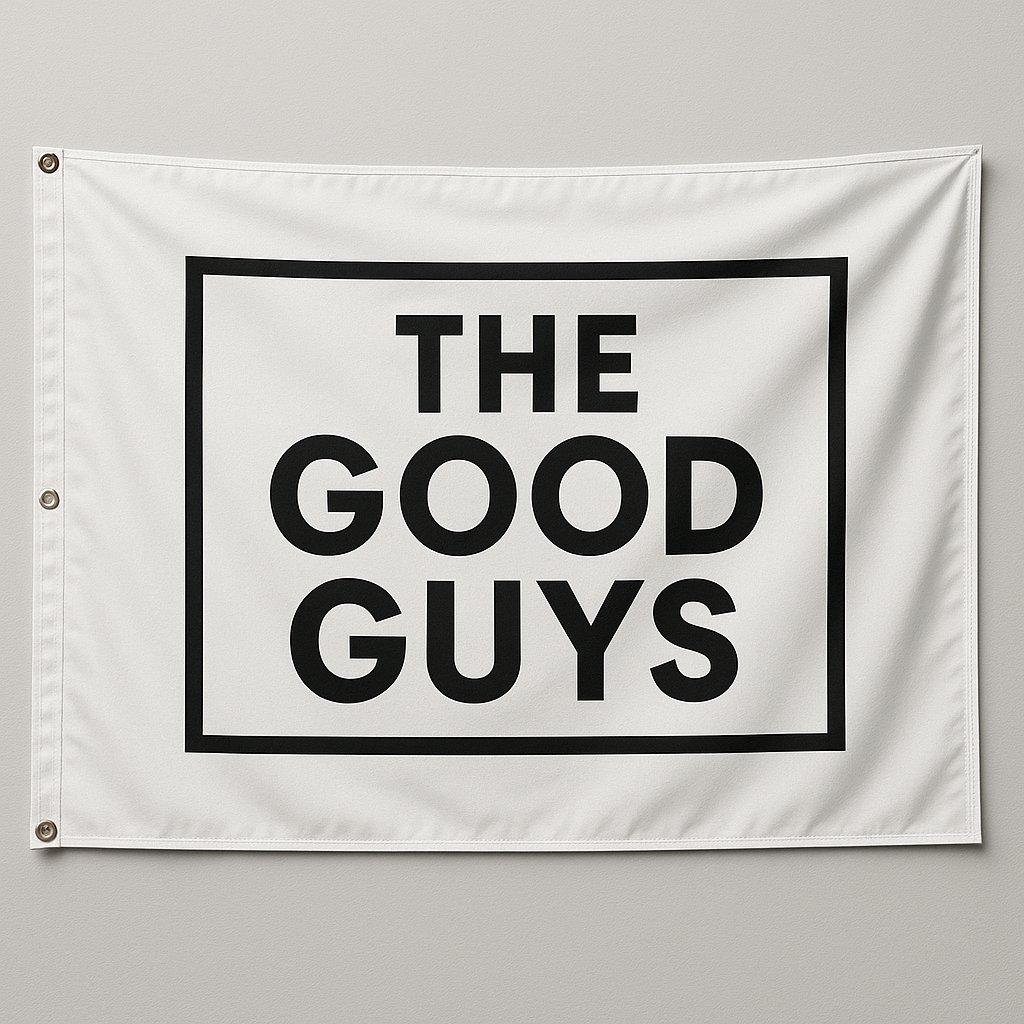 If you oppose me, my friends, or Trump then youre a bad guy because we are good guys

Duh, its in the name

Here is our flag