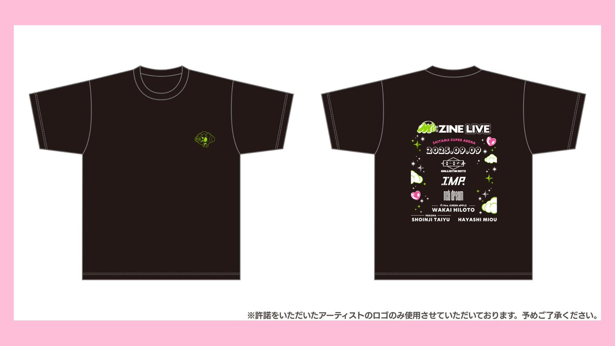🎵 #MZINELIVE エンジンライブ📕 ／ 📢M:ZINE LIVE Tシャツが