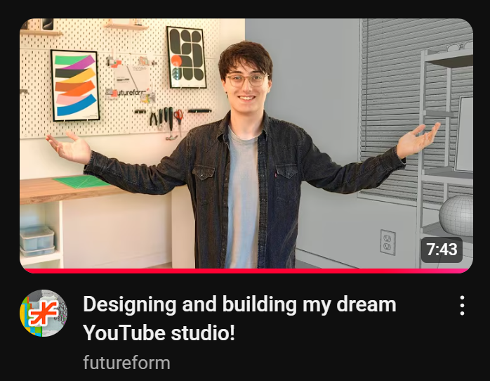 I'm officially going full time on YouTube!

First video on the new channel is me converting my apartment into a studio for me to film in (link in replies)
