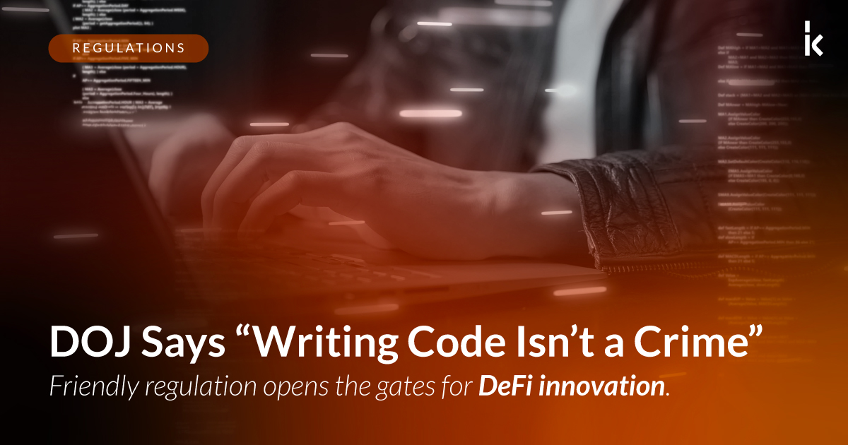 Turns out… writing Solidity isn’t a felony.

The DOJ confirmed that writing code for decentralized platforms, without intent to facilitate crime, is not a criminal act.

This shift removes legal uncertainty for developers and opens the door to faster product cycles, smarter