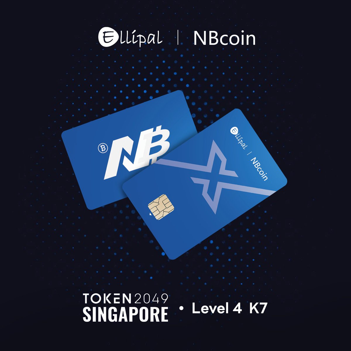🤝ELLIPAL × NBcoin

A partnership built on trust and security.
💳 Limited NBcoin X Cards — only at TOKEN2049 Singapore, October 1–2
🔐 Powered by ELLIPAL’s secure cold wallet tech.

📍 Visit <a href="/NBcoin_Official/">NBcoin</a>  at Booth K7 Level 4
🎁 First come, first served — don’t miss it.
