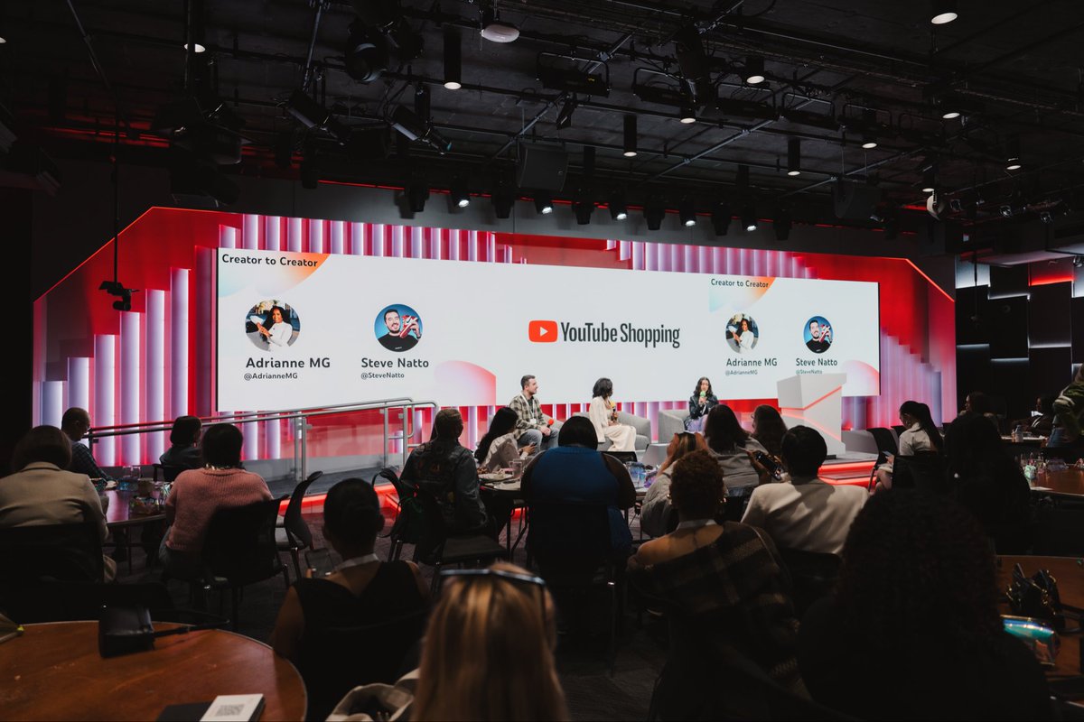SteveNatto's tweet image. Thank you to @YouTube for inviting me to speak about YouTube Shopping last week🛒