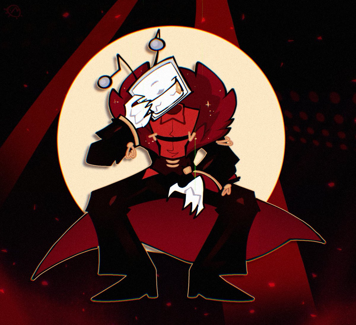 TheBugPrince_'s tweet photo. BlackBox!Tenna :3

I was eager to give him something fancy :D

#BlackBoxTenna #Deltarune #Tenna #DeltaruneTenna https://t.co/MNYdqrGGZZ