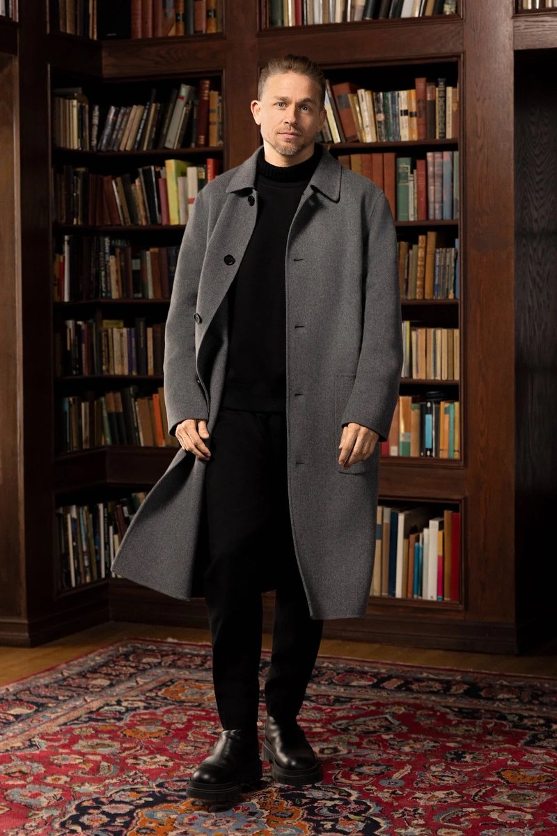 Charlie Hunnam for Fall/Winter 2025 Mackage collection
