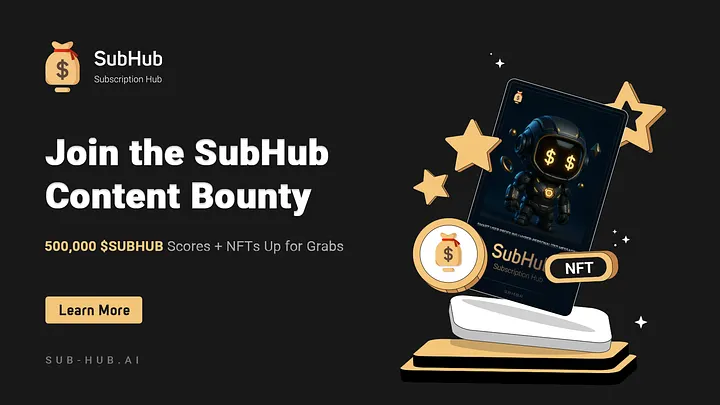 grana3dbr's tweet photo. 🚀  Join the #SubHub Content Bounty Campaign and win your share of 500,000 $SUBHUB Scores and exclusive NFTs! 🎉
📅 From Sept 12 to Oct 13, 2025, showcase your creativity and engage with the community to earn rewards.Join now: https://t.co/lb47J1H5tW
#SUBHUB #Web3 #BountyCamp https://t.co/PFHrjvb1ft