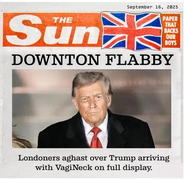 London Mortified as Trump Flaunts His Flaps