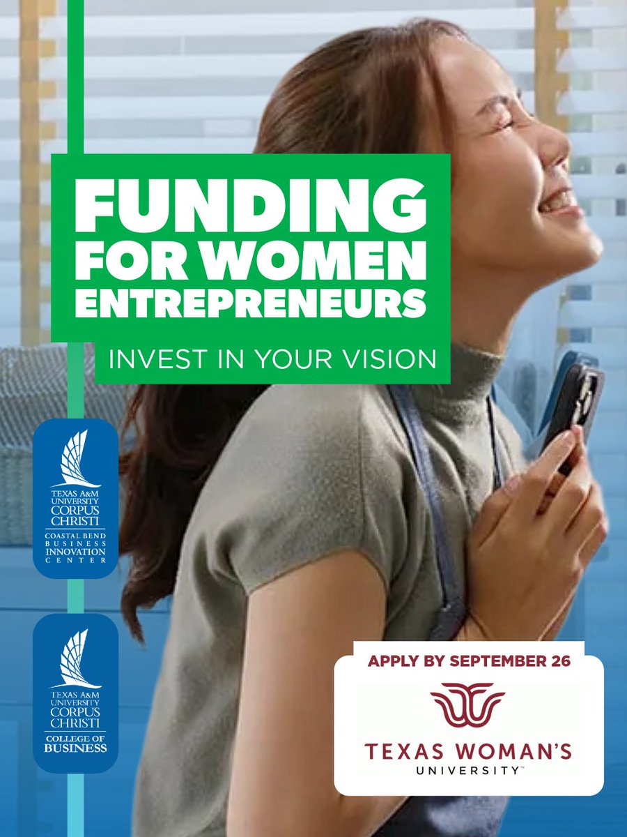 Calling all Texas women entrepreneurs! 📣 Are you ready to launch or grow your startup?

Applications are open now and close at 5:00 PM on Friday, September 26, 2025.

Learn more and apply at: twu.edu/center-women-e…