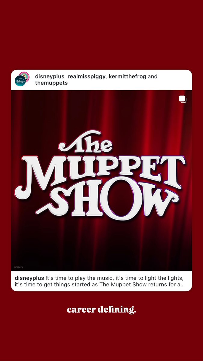 DrewDisneyDude's tweet photo. Sabrina Carpenter comments on her guest appearance on The Muppet Show Disney+ special:

“career defining.” https://t.co/avPti04hfE