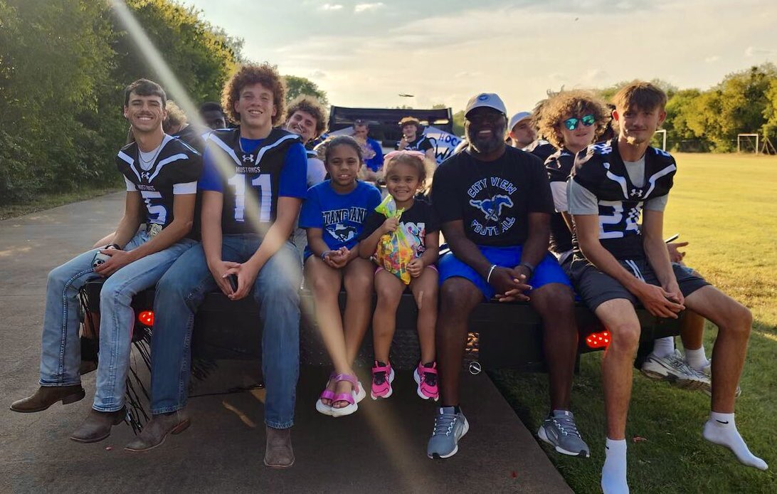 All week my girls asked, “daddy, can we ride on the float with the football players?” In their mind, mission accomplished! 

#WorkLifeBlend
#OneHERD 
#HOCO2025