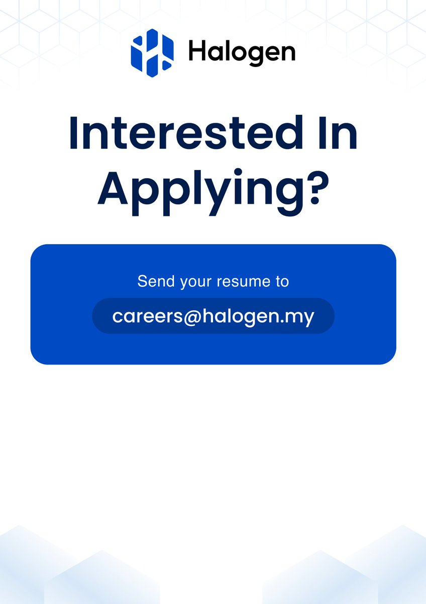 We're #hiring a Digital Designer!

Are you a creative, detail-driven designer eager to grow your career in the fast-evolving world of crypto fund management?

We’re looking for a Digital Designer to join our team and shape Halogen’s brand through impactful digital designs, visual