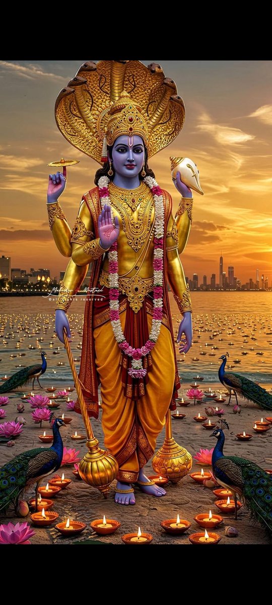 शान्ताकारं भुजगशयनं पद्मनाभं सुरेशं
विश्वाधारं गगनसदृशं मेघवर्णं शुभाङ्गम् ।
लक्ष्मीकान्तं कमलनयनं योगिभिर्ध्यानगम्यं
वन्दे विष्णुं भवभयहरं सर्वलोकैकनाथम् ॥

ॐ नमो भगवते वासुदेवाय 🙏 🌺

जय श्रीराम 🙏🚩 🌸
शुभ प्रभात वंदन 🙏☀️🌿