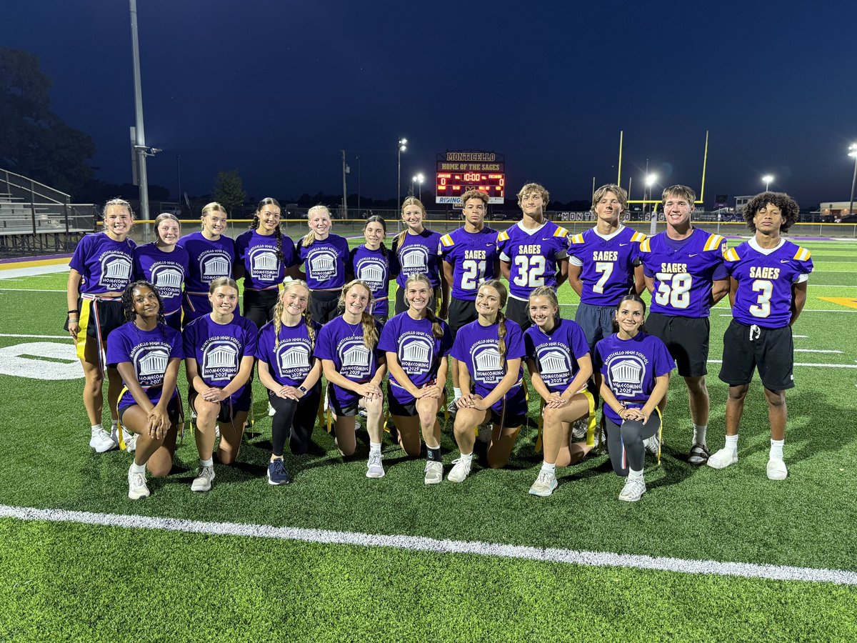 SagesAthletics's tweet image. The Class of 2027 does it again! 🏆 🏆 

The juniors roll past the freshmen 31-12 in the semifinal, then edge the seniors 19-16 in the championship to claim Back-to-Back Powderpuff titles!

Can they 3-peat? 🤔 #GoSages