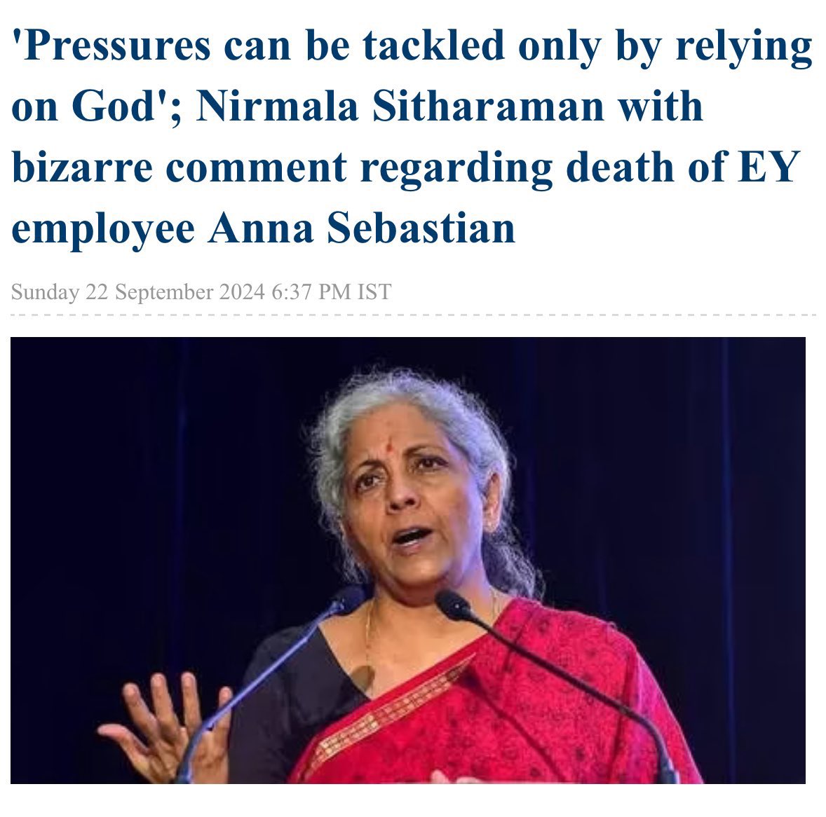 Old statement. 
Worst fin. Minister in the BJP era.