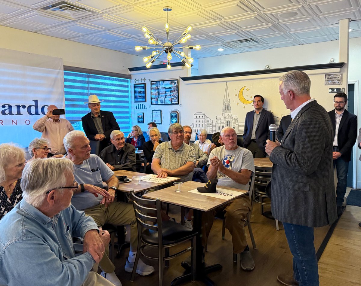 8th stop ➡️ Gardnerville, NV

Packed house for <a href="/JoeLombardoNV/">Joe Lombardo</a>! Great event with local supporters who heard directly from their Governor on his commitment to finish the job. Nevadans are ready for another 4 years!

Thank you, Douglas County!