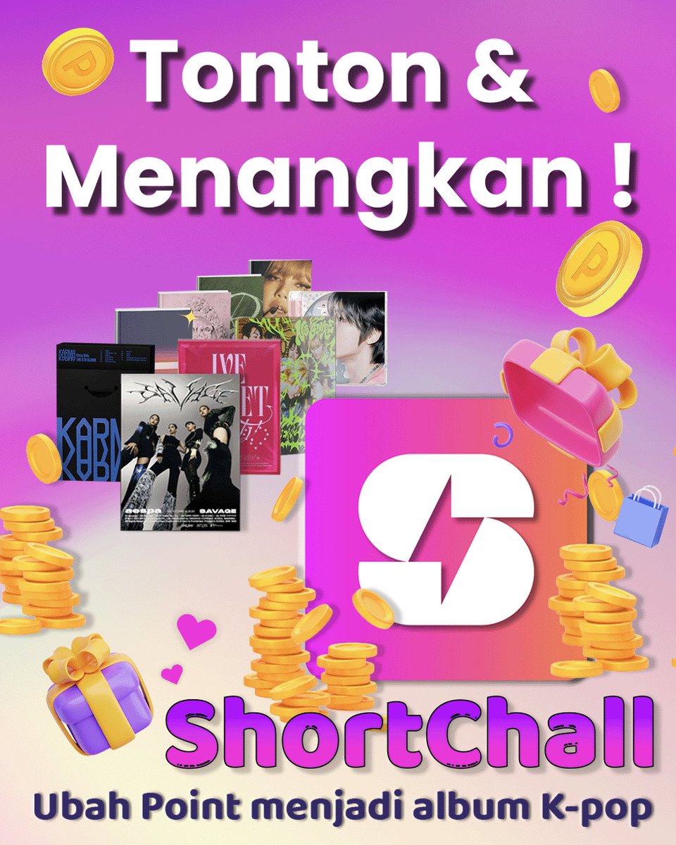 Blink_OFCINDO's tweet photo. Win K-Pop albums & PhotoCards! 🎶
Join ShortChall: watch, like, comment & invite friends! 🤩
Get points, redeem prizes! 🥰
#ShortChall #Kpop #WinPrizes https://t.co/6TW59gDXMj