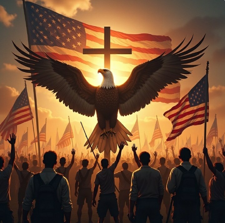 P7XoftheLily's tweet photo. Prophetic Dreams fuel it: A monarch, now Eagles & Patriots expelling evil for God's light. No more expendable lives we're all one in His eyes. Join the call? #WesternUnity #ChristianVirtue #WeAreOne #CharlieKirk https://t.co/Jk37LFnFk2