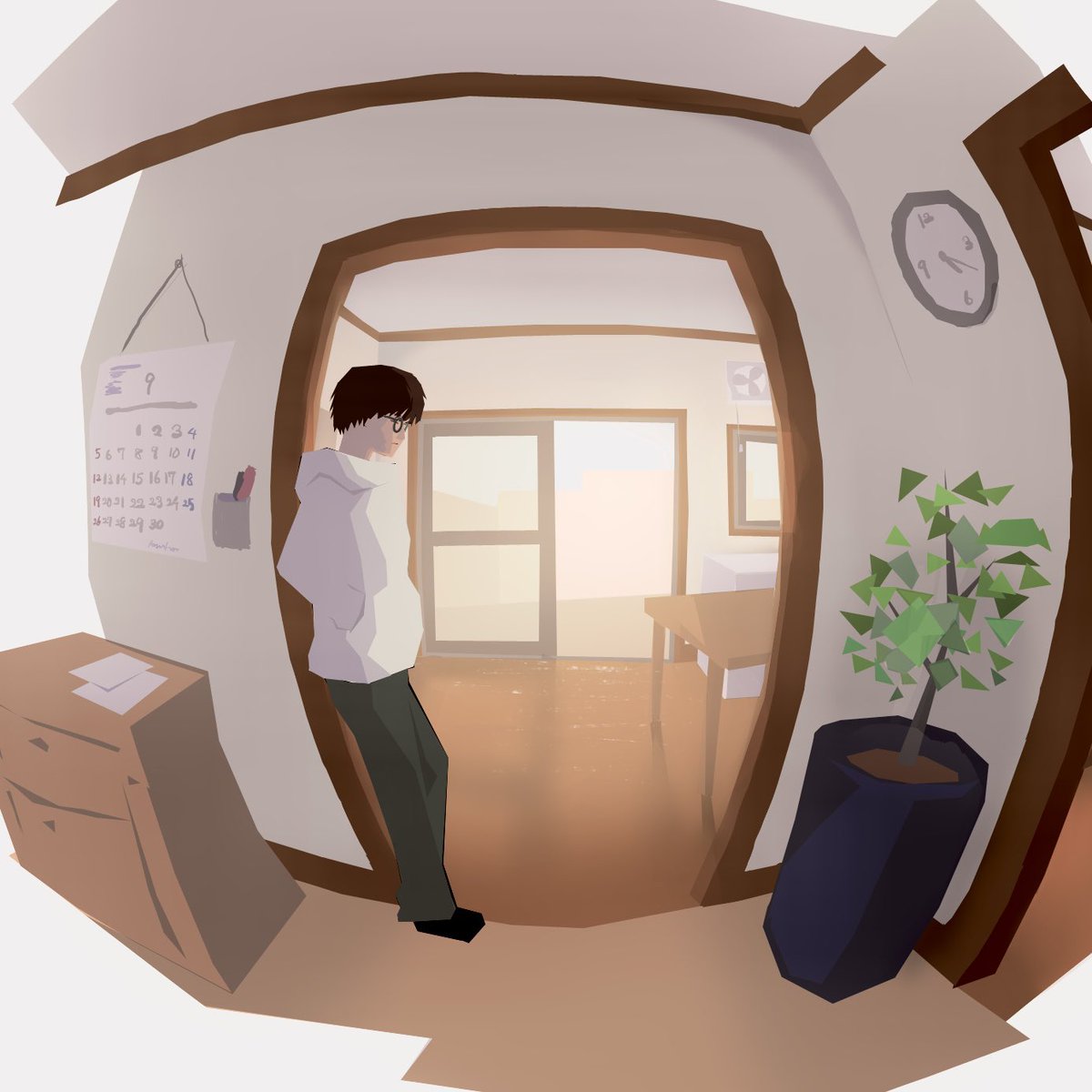 歪んだ構図に初挑戦