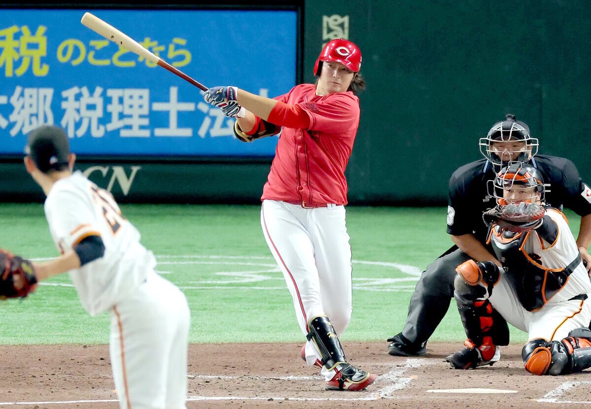 akakotoba's tweet photo. 床田宏樹「打席数を増やすためにはイニングを投げないといけない。イニングを投げるには抑えないといけない。結果を出し続けないと打席に立てないんで、そこはやっぱり求めていきたいと思います」 https://t.co/AiTYYkWqcR