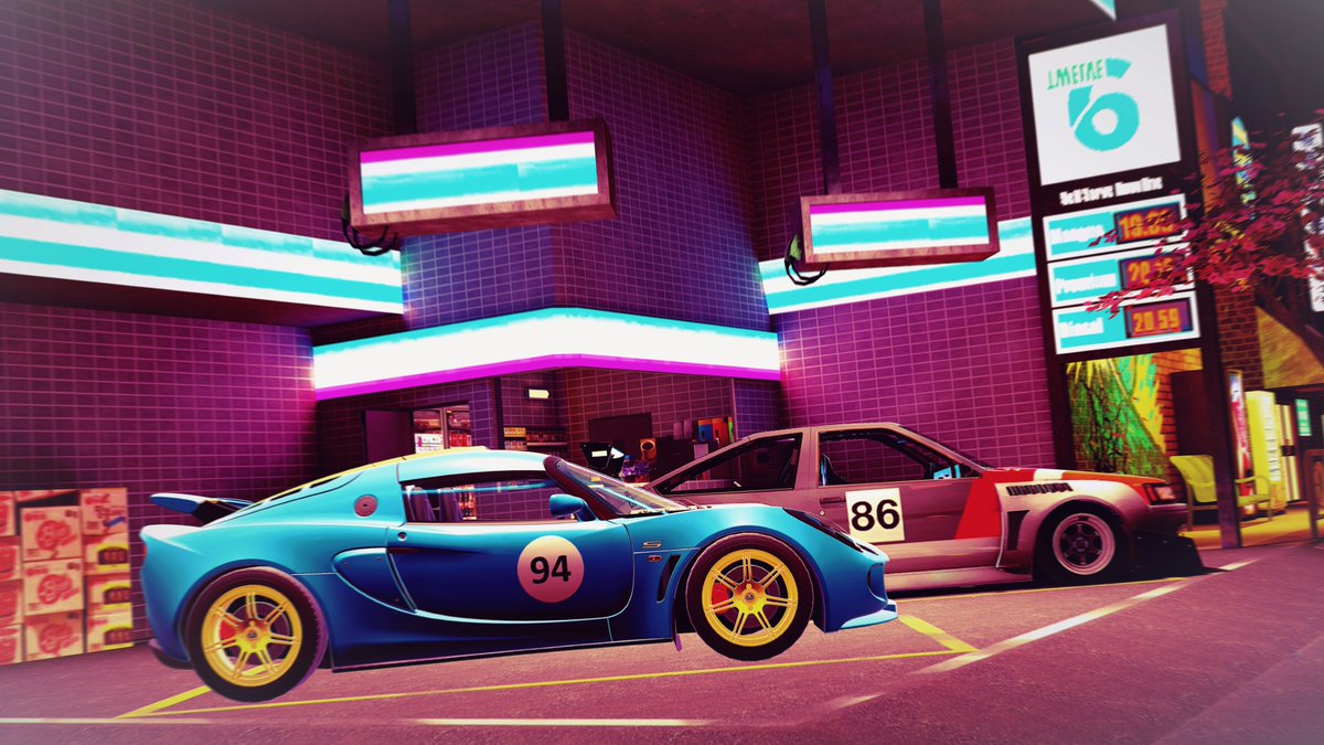 #vrchat #car 
Quickie car photo during my lil visit on VRChat in desktop mode! 🟦💫 
I'm still busy working on bedroom renovation so my vr playspace is too unsafe.