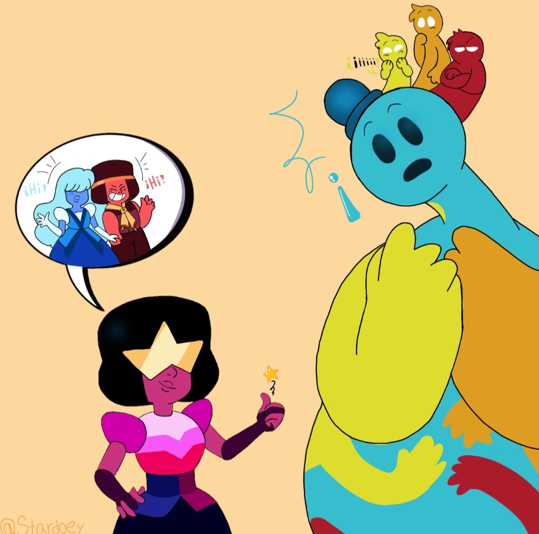 stardoey's tweet photo. Nuevos amigos? ❤ 🧡💛💙
#PoppyPlaytime
#PoppyPlaytimeChapter4 
#Doeythedoughman #doey
#CROSSOVER https://t.co/PYZjBSIKxS