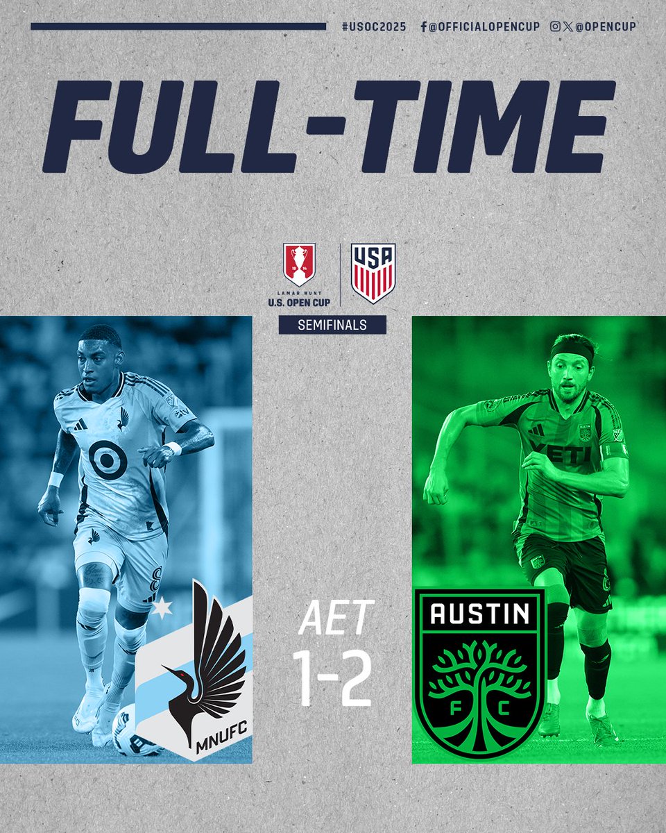 opencup's tweet photo. .@AustinFC reach the #USOC2025 FINAL 💥

*They'll host @NashvilleSC on Oct. 1 | @OpenCup https://t.co/QgDTgru50v