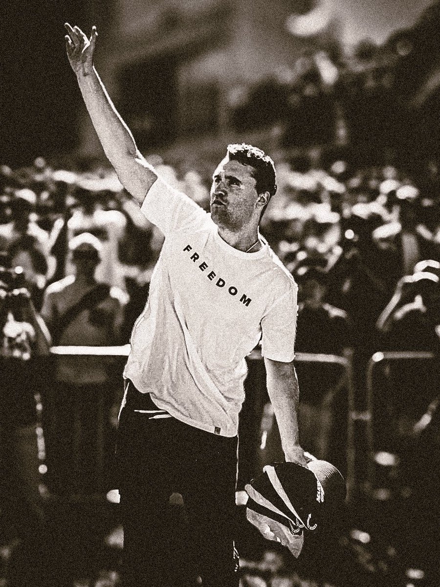 “this is your “Jordan” photo. Permanently etched in time, held in my heart, as I admire your greatness. Forever.”

-Mrs. Erika Kirk