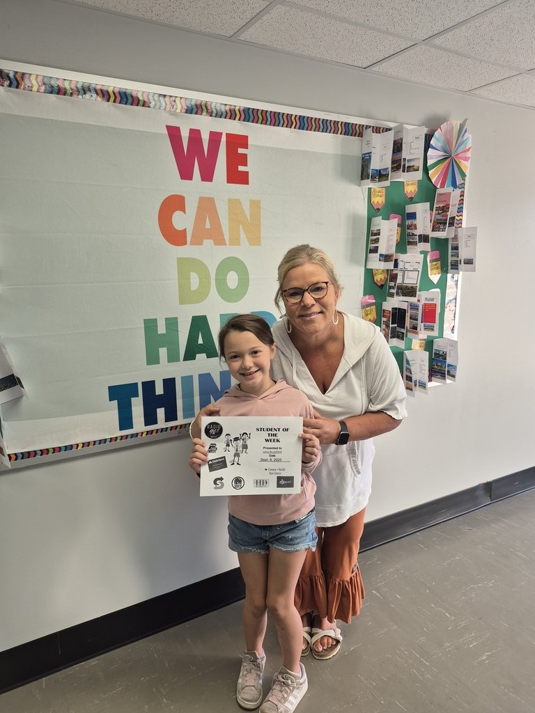 :

WJAA Students of the Week 

A big congratulations to Karsen and Lena!  Your hard work and positive example make us proud. Work Hard. Be Nice.