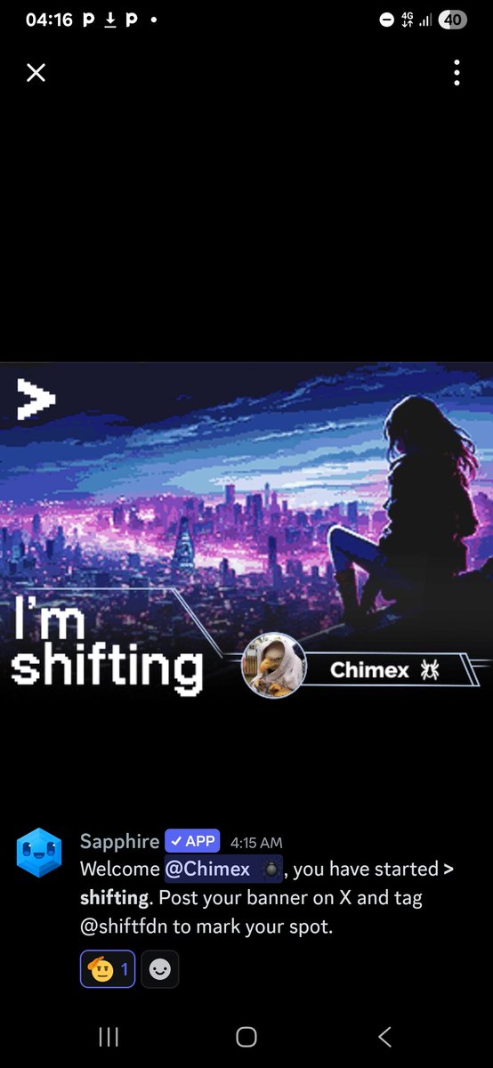 Time to shift .
#Shifter prime .
<a href="/shiftfdn/">Shift Foundation</a>