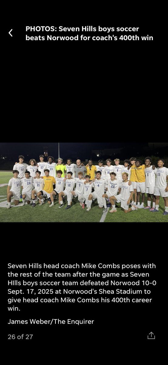 Congratulations to Coach Combs on his 400th win!