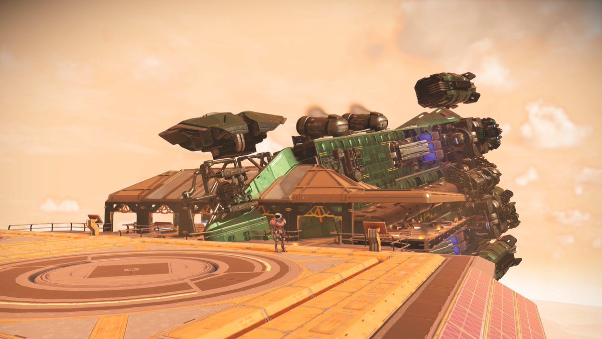 Damocles learning bad habits from Sivaptica...silly ship that not where you should land!

Funny glitch in #NoMansSkyVoyagers 🤣