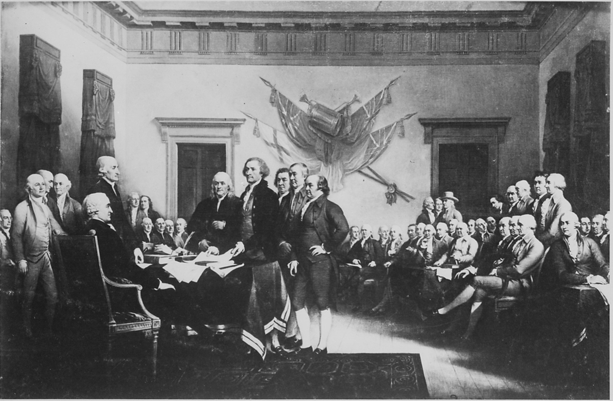 The Declaration of Independence. 1776