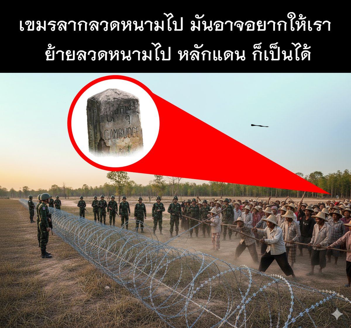 POTONG_TH's tweet photo. เออจริง 555 #บ้านหนองหญ้าแก้ว  #กัมพูชา #เขมร #ฮุนเซนกัมพูชา #บ้านหนองจาน https://t.co/kUSNNpsIH7