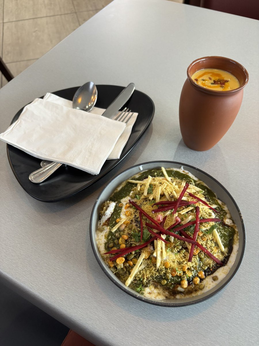 Lunch today at Chatpati Delhi in Franklin Park, NJ, recently named one of The NY Times’ top 50 American restaurants for 2025. Chole bhature, papri chaat, mango lassi. The real deal, haven’t had anything close since moving from India
