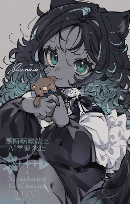 創作ふわふわ猫です