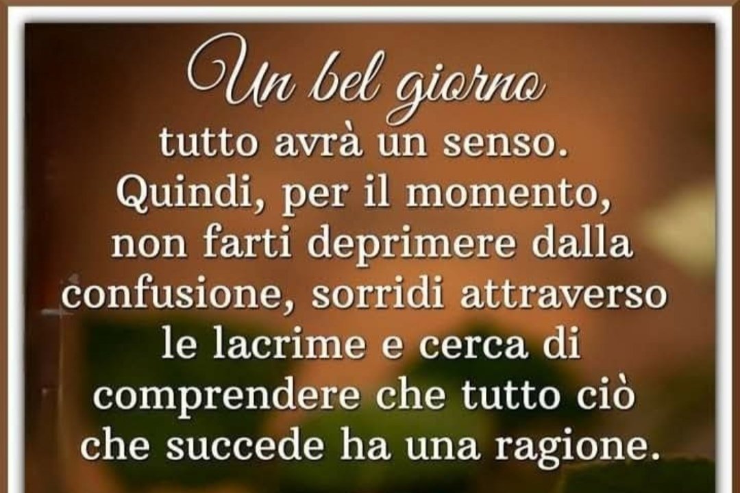 Buongiorno amici di X.
