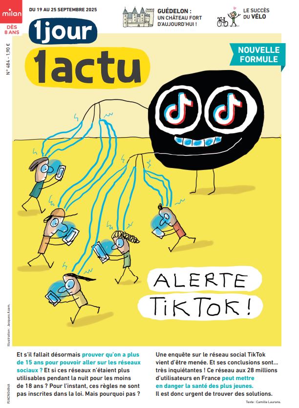 ⚠️ Alerte TikTok : avec 28 M d’utilisateurs en 🇫🇷, le réseau social pourrait mettre en danger la santé des plus jeunes.

📰 On en parle à la Une de #1jour1actu 👉

#TikTok #RéseauxSociaux #Santé