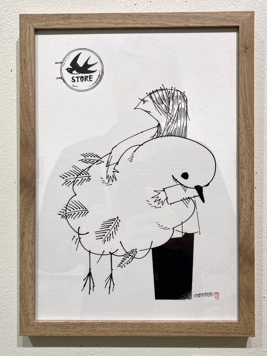 hevio's tweet photo. タイトル「ストア」　彼女はお店にどんなご用があるのでしょう。

作品展、23日までご覧いただけます。
20、21、23日は在廊予定です。よろしくどうぞ。

9月13日(土)~23日(火・祝)
12:00~19:00 最終日 18:00まで
Gallery, Vie ギャラリーヴィー
神戸市中央区元町通3-2-15セントラルビル元町5F https://t.co/loc8HvIwmu