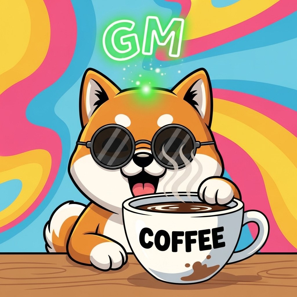 Good morning 🌞🐶
Coffee in one paw, memes in the other ☕⚡
Puppo is powered up — are you?