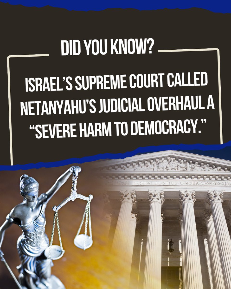 RobbieMich70473's tweet photo. Even the courts recognized it: power unchecked is democracy undone.
#JudicialOverhaul #BrokenCovenantBook #Netanyahu #IsraeliDemocracy #IsraelPolitics #SaveIsraeliDemocracy #JudicialOverhaul #October7 #TruthDispatch #JewishVoices https://t.co/37FfqWaaDY