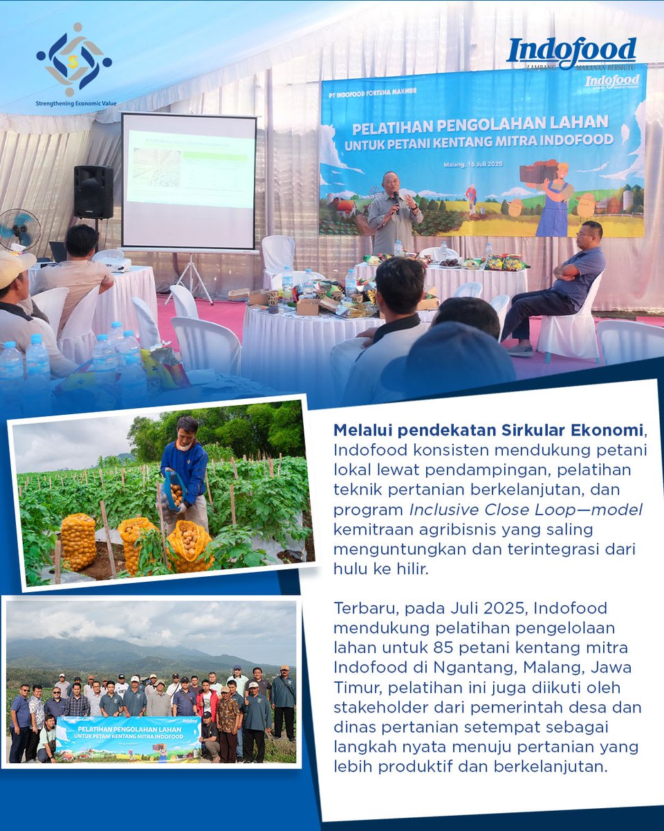 Selamat memperingati Hari Tani Nasional!

24 September menjadi momentum untuk mengapresiasi perjuangan dan peran penting petani dalam menjaga ketahanan pangan bangsa

Bersama kita terus mendukung kesejahteraan petani sekaligus membangun sistem ketahanan pangan yang kuat.