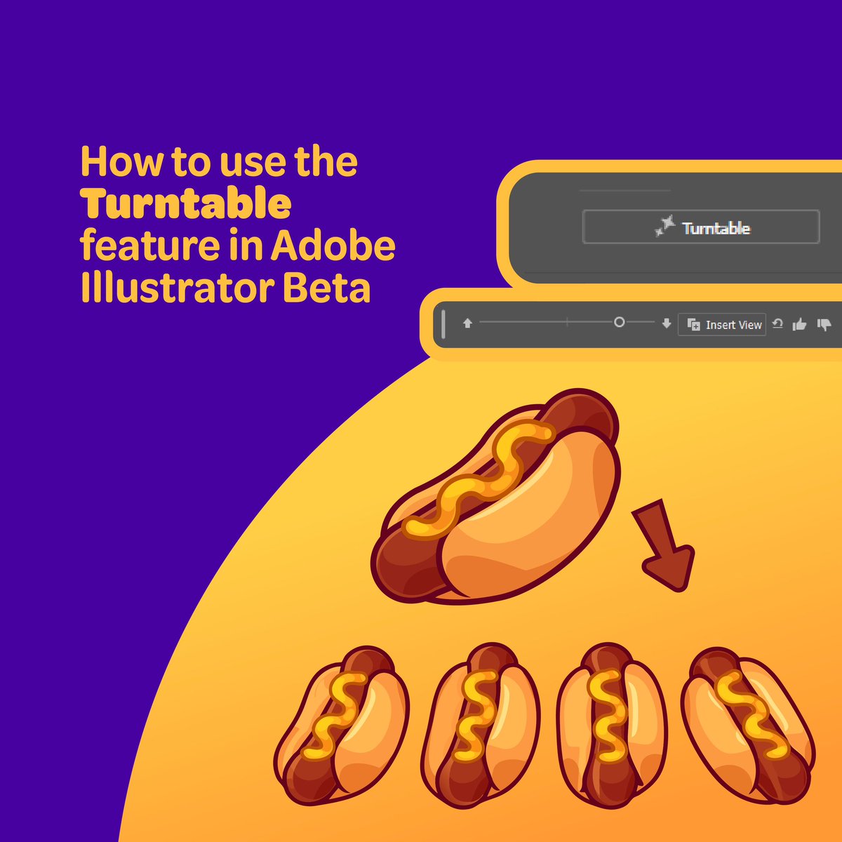catalystvibes's tweet image. Hotdog 3D with Turntable Feature from @adobe 🌭

-- 

Creating new poses from different angles is now just one click away. Your illustrations can come to life in 3D! 🔥

Have you tried it yet?

--
#AdobeIllustrator #IllustrationDesign #IllustratorTips #TurntableFeature #3DDesign