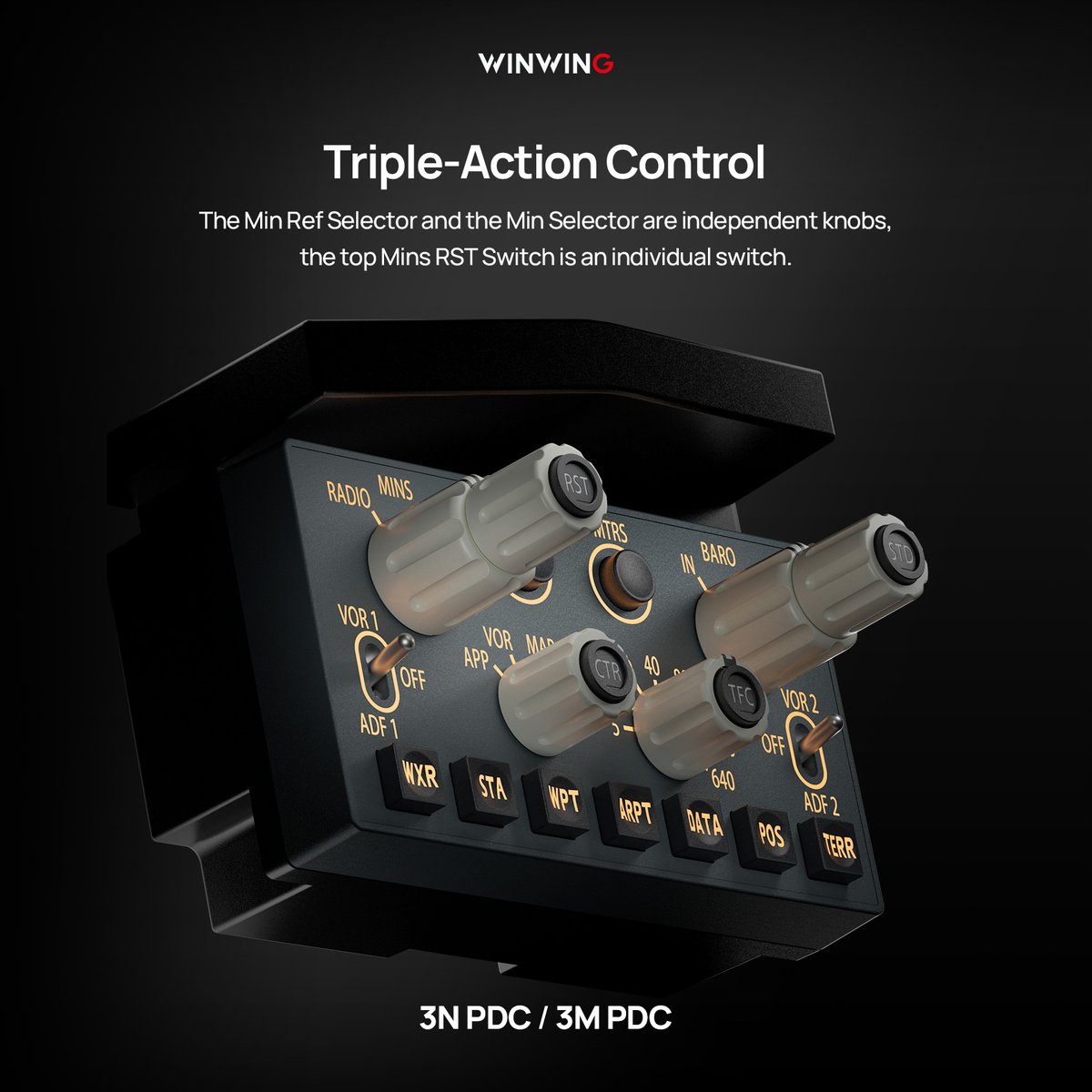 WINWING_SIM's tweet image. WINWING Brand New 3N PDC, 3M PDC.

Available at Global Shipping in limited stock.
Pre-order at all regional sites.

✅Authentic center switch logic
✅Independent actions
✅Two choices

* For preorders, please switch to your local site.

#winwing #flightsimulator #msfs2020…