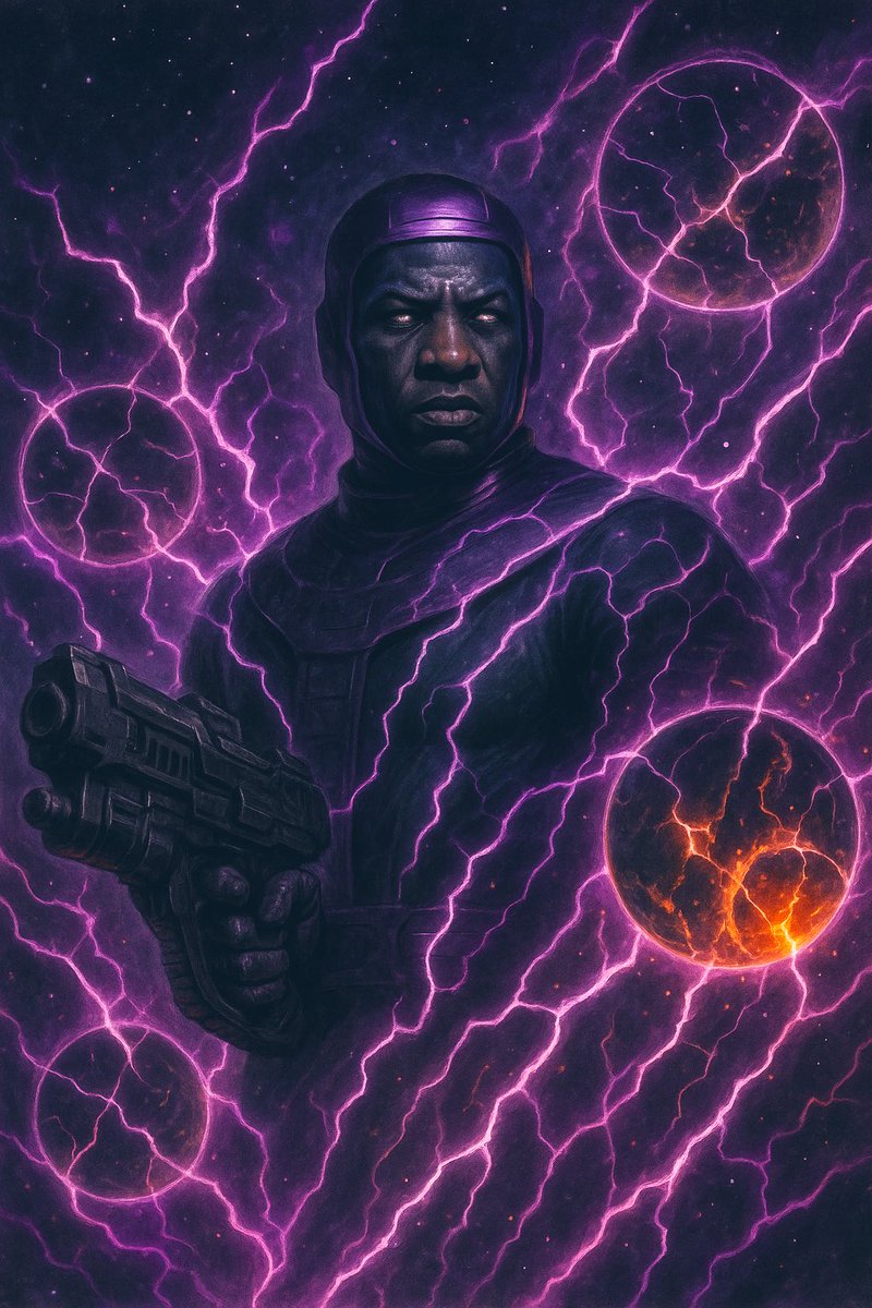 KangMania_'s tweet image. When time itself breaks, only a Conqueror remains. ⏳⚔️ #KangTheConqueror #MultiverseEnds