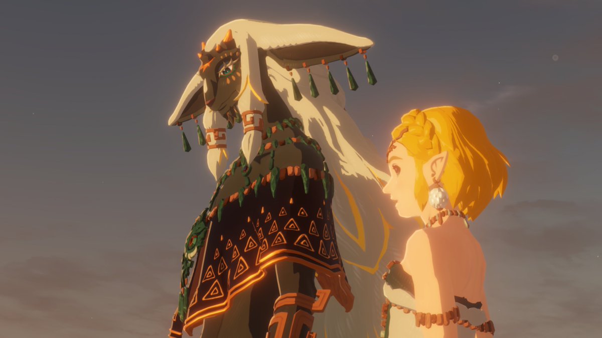 「【キャラクター紹介】 ラウル ハイラル王国 初代国王 秘石と共に地上に降臨したゾ」|『ゼルダ無双 厄災の黙示録』公式アカウントのイラスト