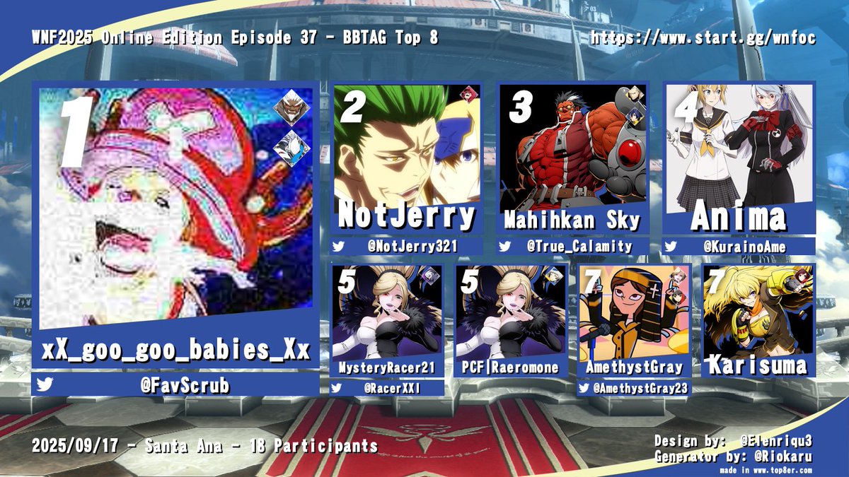 His spacing? Immaculate! Congrats to this week's WNF OE #BBTAG Top 3!
1st: <a href="/FavScrub/">PFGG | YoFavScrub @ sleepo mode</a>
2nd: <a href="/NotJerry321/">NotJerry</a> 
3rd: <a href="/True_Calamity/">Mahihkan Sky - COMM OPEN!</a> 

Big thanks as always to <a href="/Red_E30/">E30</a> for streaming and <a href="/Lonlily2/">HCH | Lonlily</a> and <a href="/Cykes_02/">EDLN | Cykes</a> for comms! PC next week!