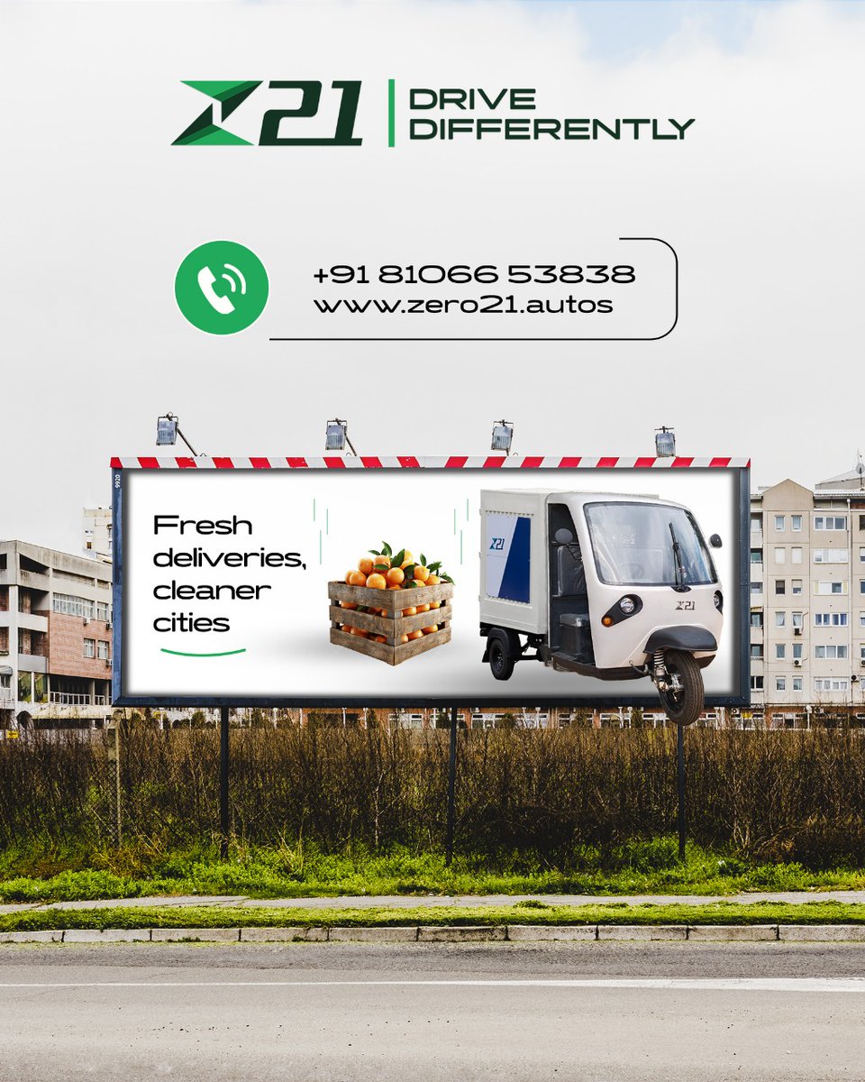 Zero21Autos's tweet photo. Kirana se lekar e-commerce tak, Zero21 EV banaye har delivery easy aur pocket-friendly.
#edrop #kirana #ecommerce #zeroemissions #costefficient #zero21 #smartvehicle #sustainability #bazaar #cleanercity #adoptev #greenindia #evindia https://t.co/EzJNlES6L9