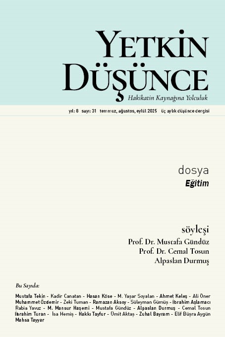 Baskıya Gitti...
31. sayımız, eğitim üzerine kapsamlı bir inceleme dosyası sunuyor; Türkiye'deki eğitimin felsefi temellerinden ekonomik ve sosyolojik boyutlarına kadar geniş bir yelpazeyi ele alıyor.
Kolayca temin etmek için; abone olun size de gelsin...