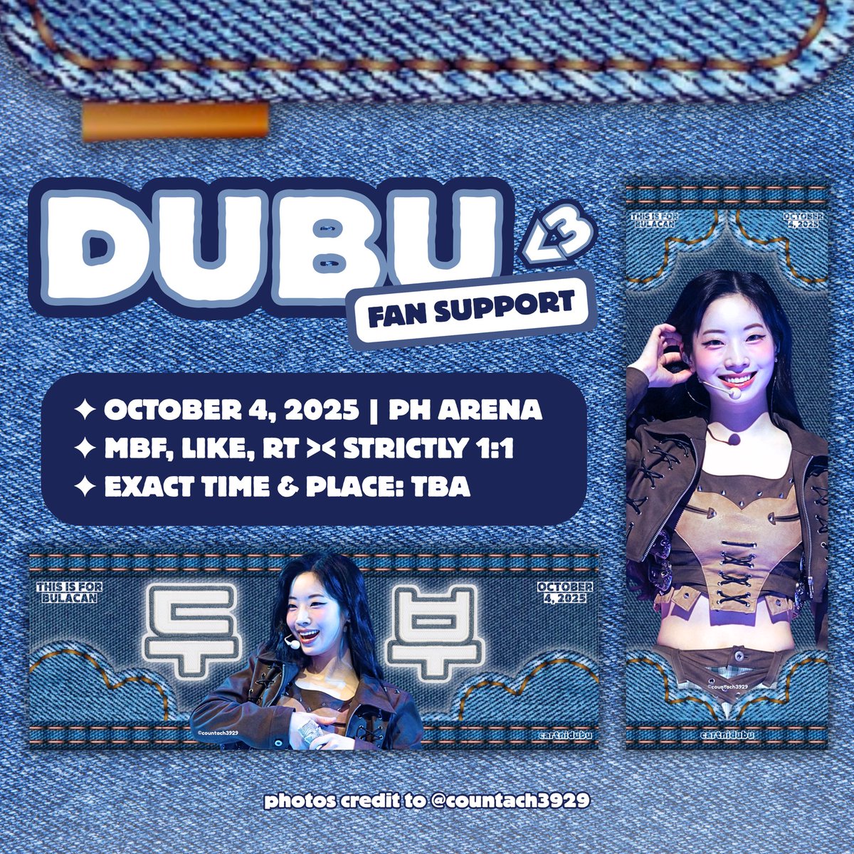 . . . 🔊 <a href="/JYPETWICE/">TWICE</a> ’S TIF WORLD TOUR !

( ˃̵֊ ˂̵ ) dubu hand banner - kim dahyun fan support by <a href="/cartnidubu/">🍙 is seeing twice !</a> ( ˃̵֊ ˂̵ ) 

..✦ mbf, like, &amp; rt | strictly 1:1

..✦ show proofs on dday to claim

..✦ open for trades <33

see you, onces ! 🫂

#TWICE  #DAHYUN #THISISFORINBULACAN