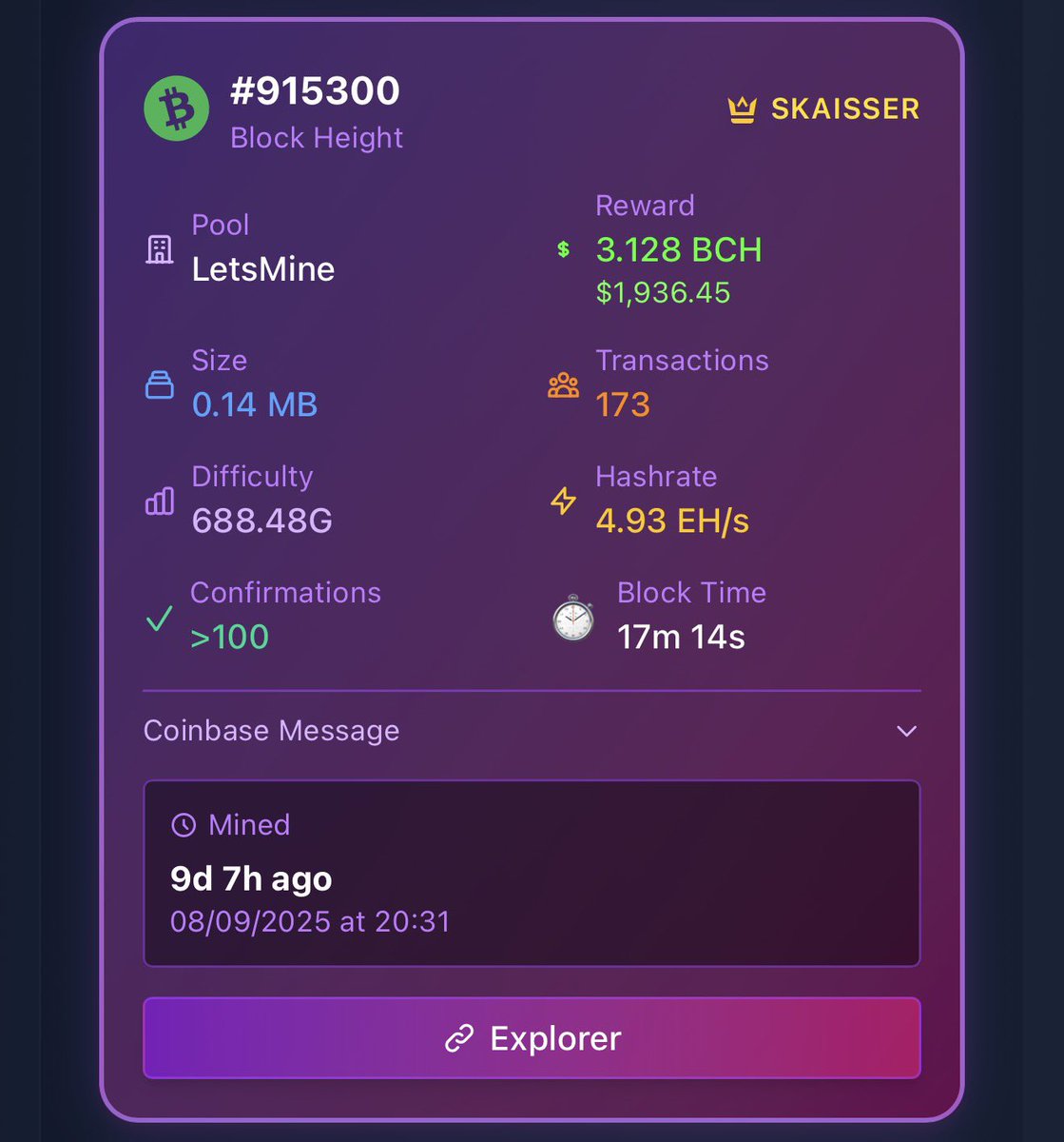 elopoolcloud's tweet image. Monitor blocks mined on external pools like this one