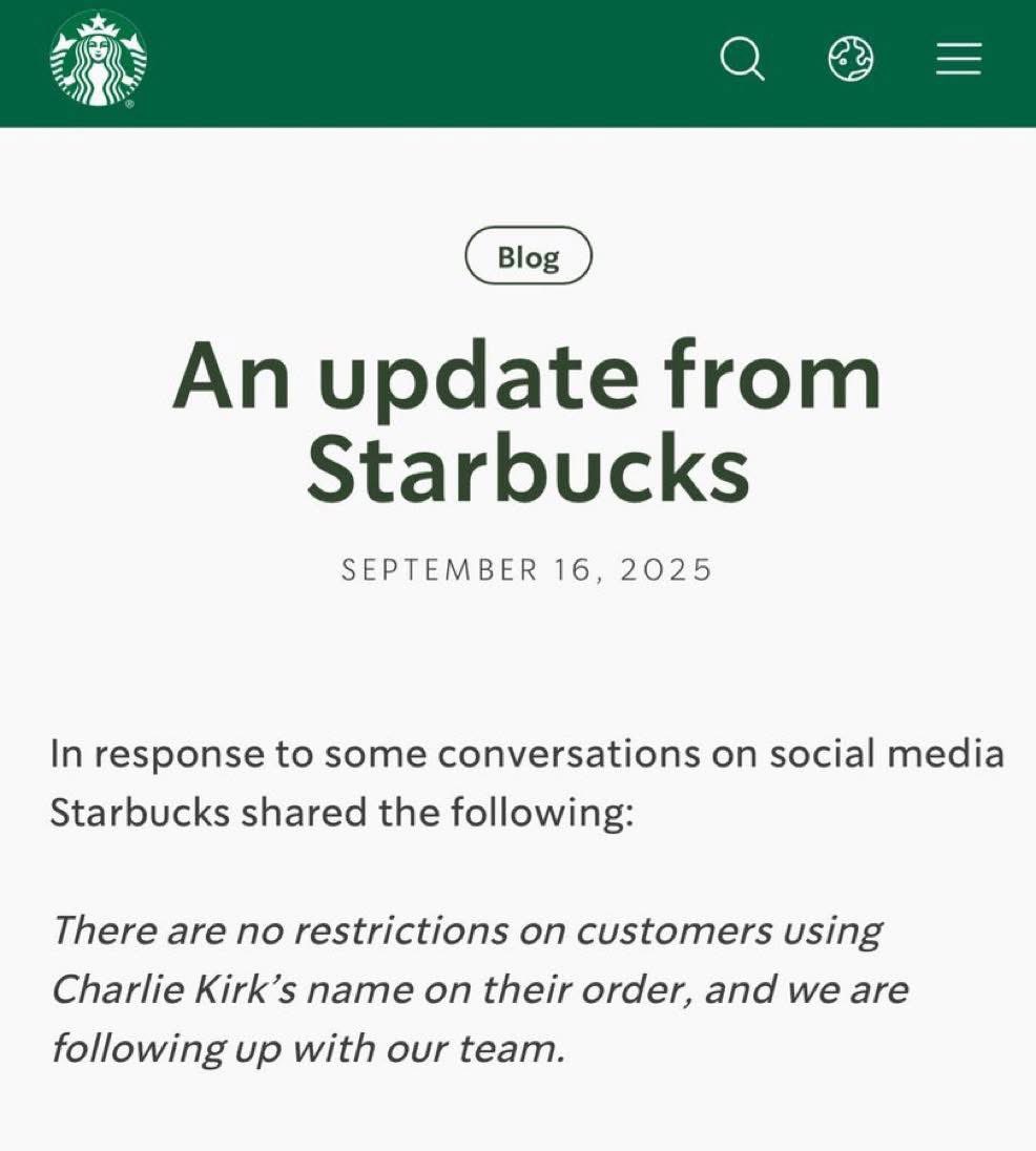 Why was there ever a problem in the first place? Well, I still hope Turning Point opens coffee shops across the nation starting with college campuses!